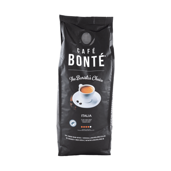 Cafe Bonte Italia coffee bag in black