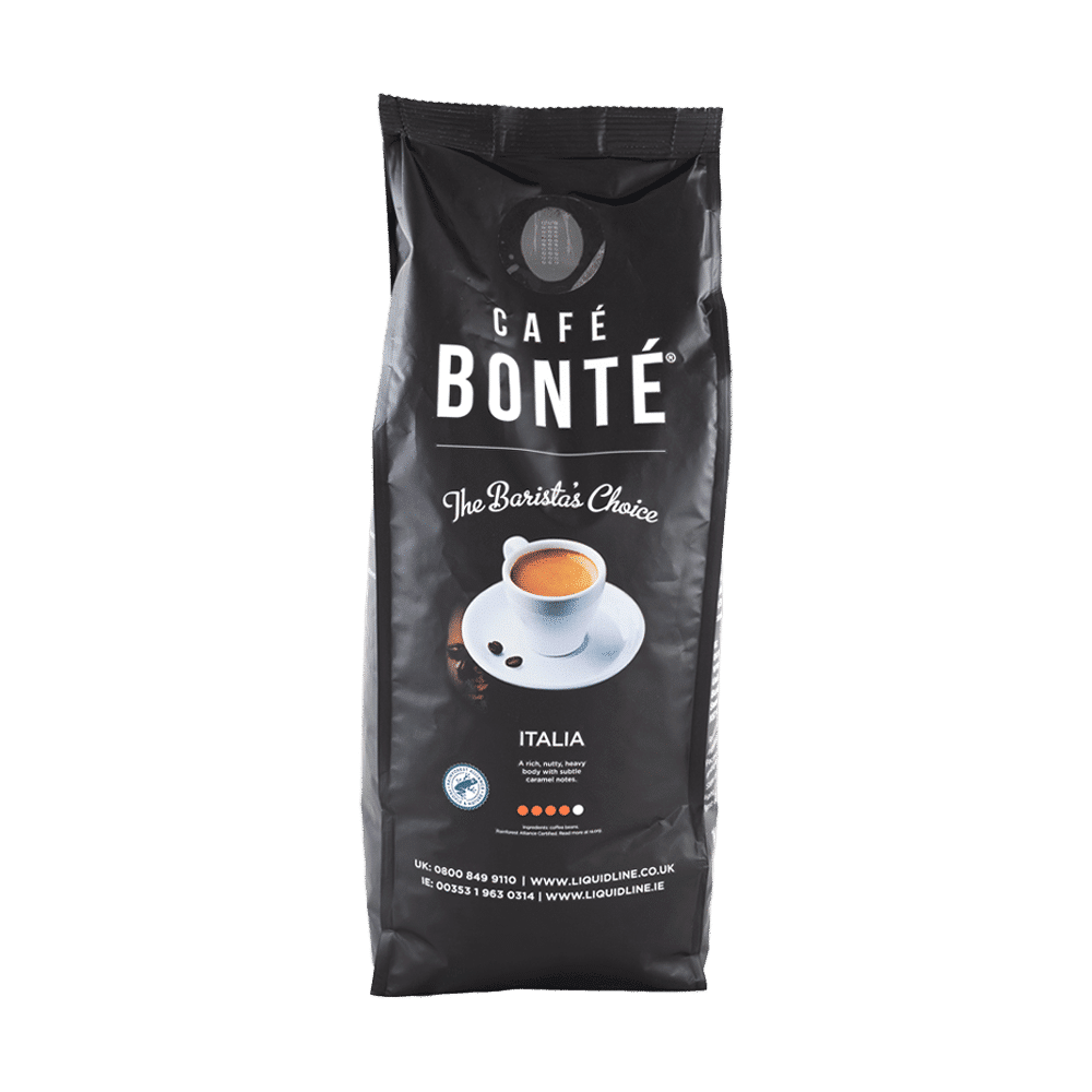 Cafe Bonte Italia coffee bag in black