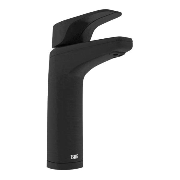 Angled view of Billi Black Tap