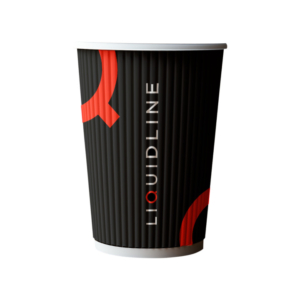 Liquidline branded triple walled ripple cups