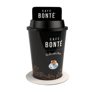 Cafe Bonte Giant Cup Street sign