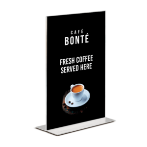 Cafe Bonte A5 table talker