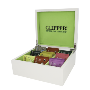 clipper presentation box which holds 9 different tea types
